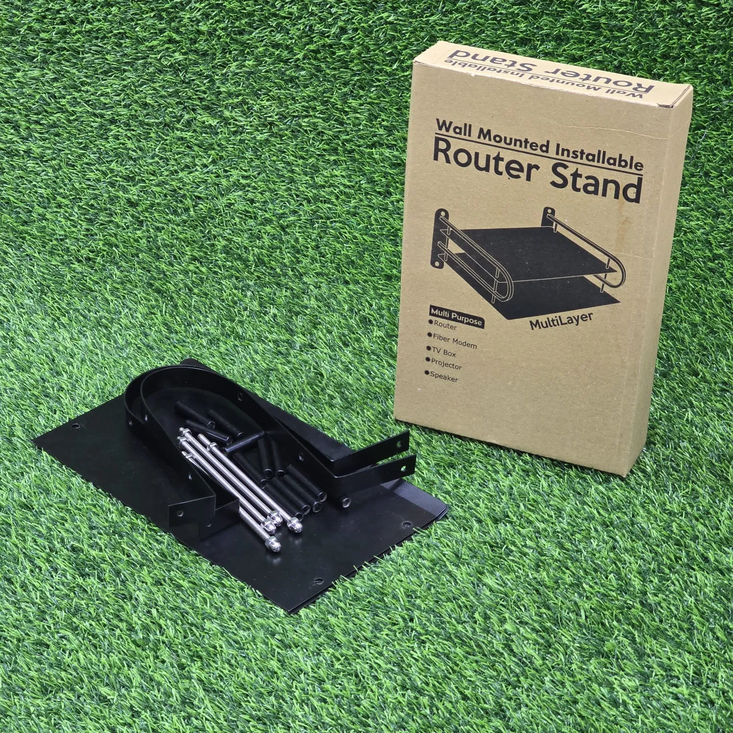 Wall Mounted Installable Router Stand