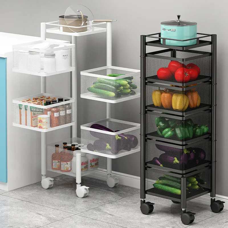 5 Layer Square Shape Kitchen Rack