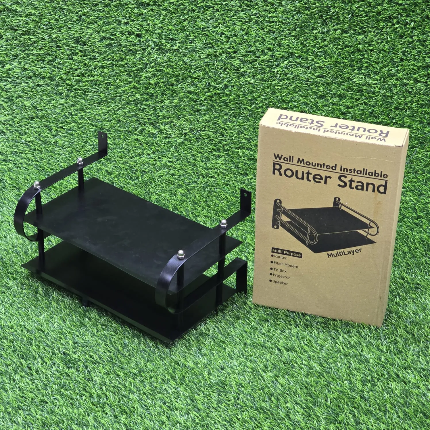 Wall Mounted Installable Router Stand