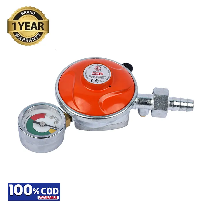 LPG Gas Safety Device Cum Meter Regulator -Denmark (22mm) - Speed Seller BD